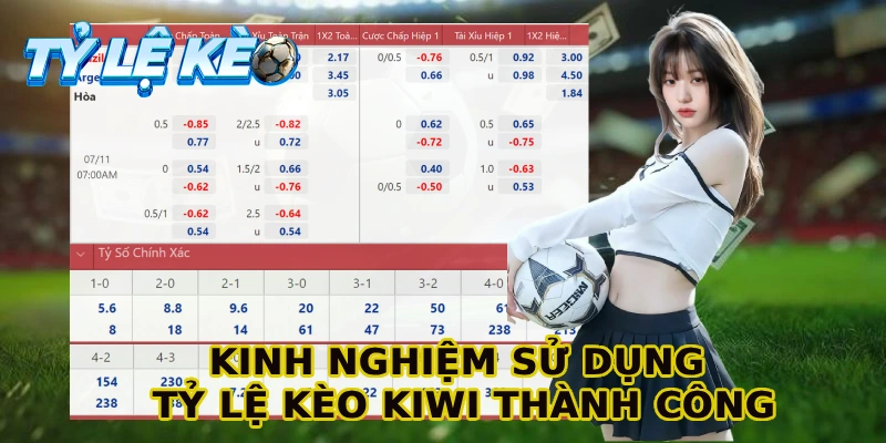 Kinh nghiệm sử dụng Tỷ lệ kèo kiwi thành công